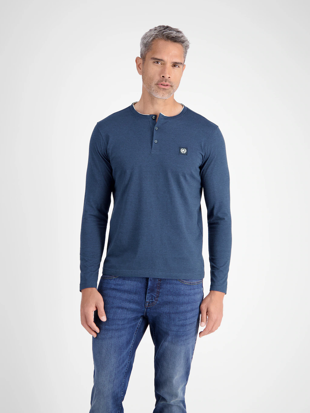 LERROS Sweatshirt "LERROS Serafino-Langarmshirt für Herren" günstig online kaufen
