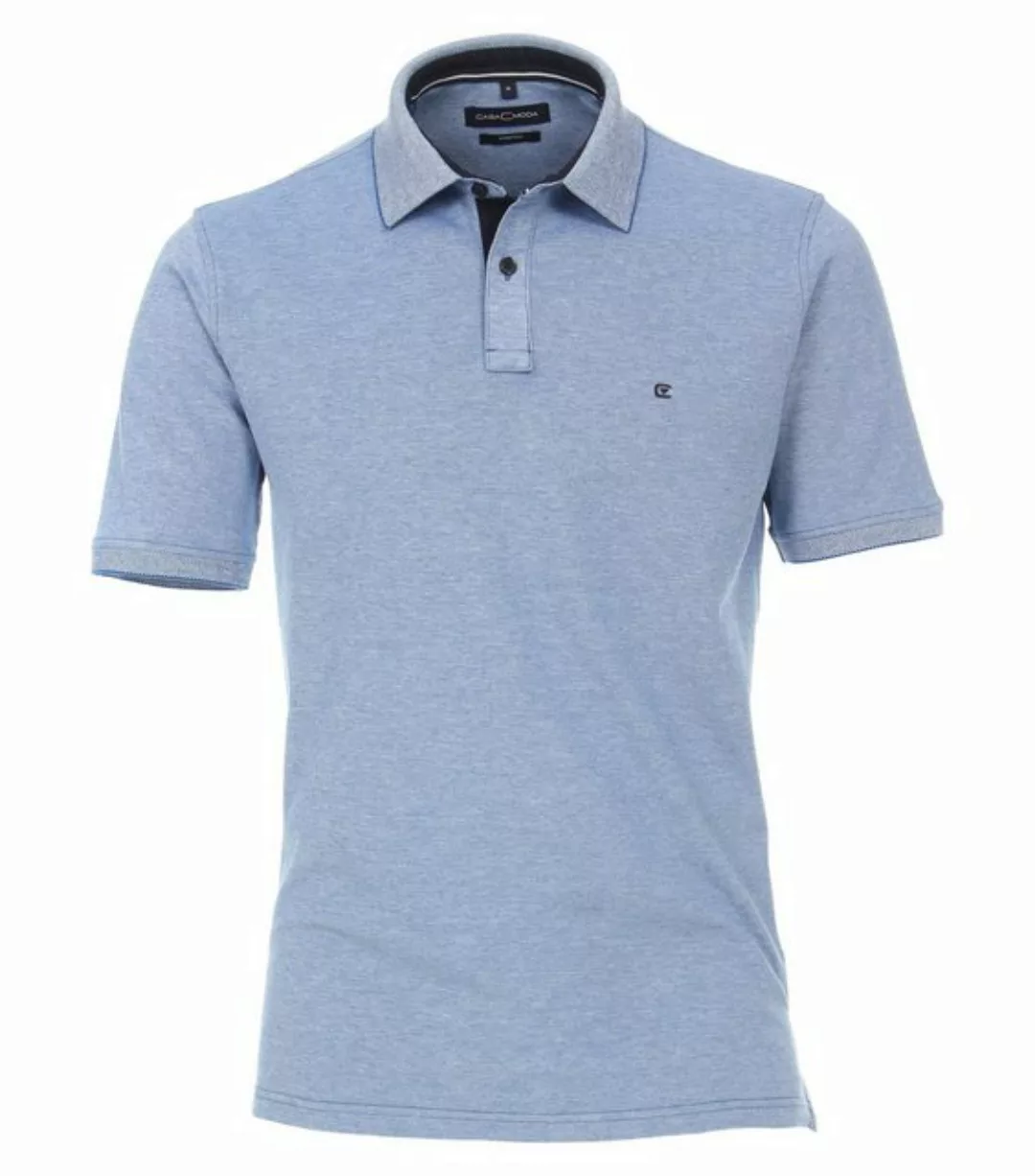 CASAMODA T-Shirt Polo-Shirt uni 004470 günstig online kaufen