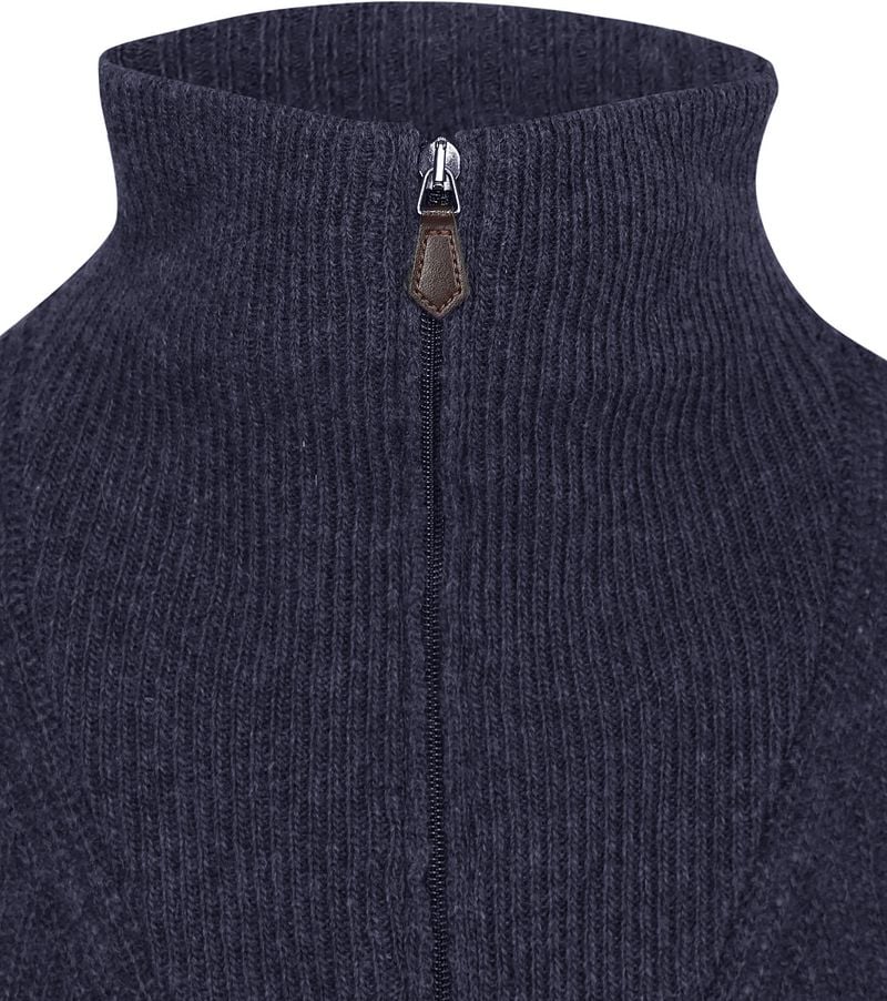 Suitable Half Zip Pullover Wool Blend Navy - Größe 3XL günstig online kaufen