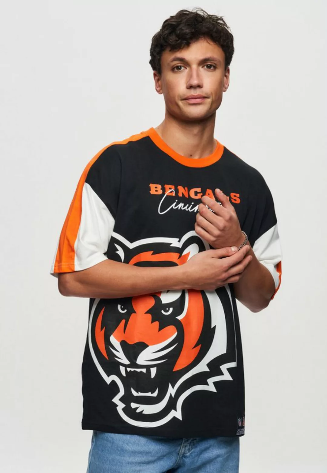 Recovered T-Shirt NFL Bengals Cincinnati Cut and Sew Oversized günstig online kaufen