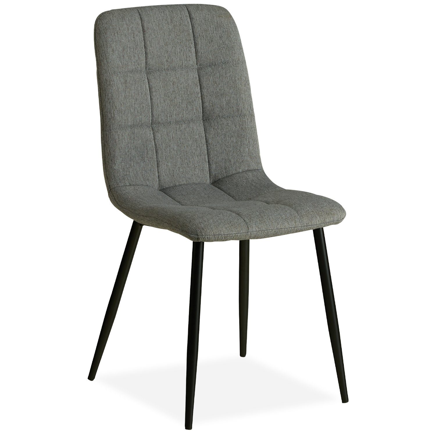 Homestyle4u Esszimmerstuhl 6er Set in Grau 2332 günstig online kaufen