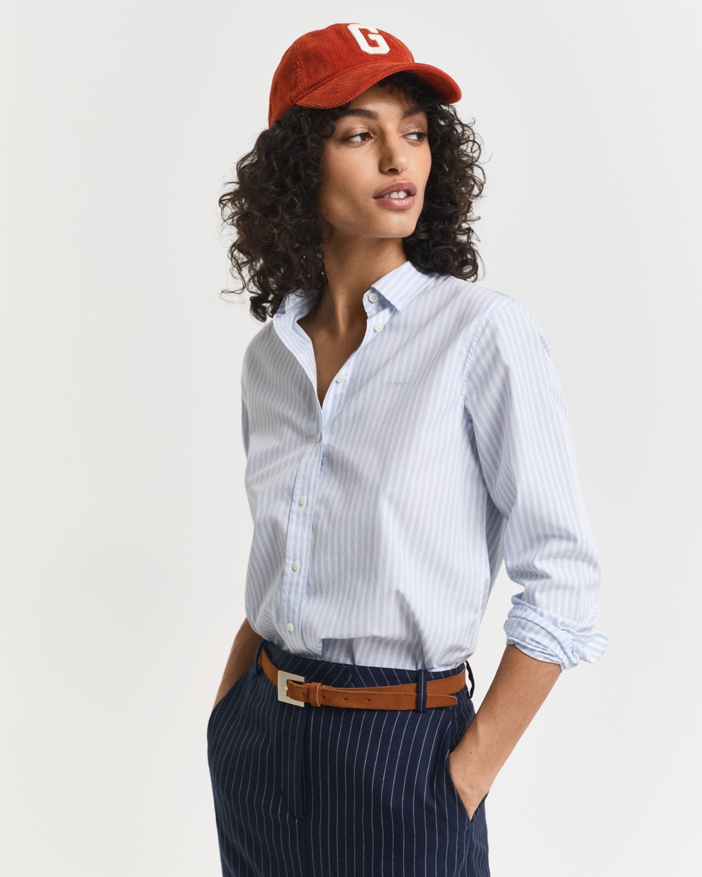 Gant Hemdbluse "REG POPLIN STRIPED SHIRT", mit einer kleinen Logostickerei günstig online kaufen
