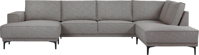 Places of Style Wohnlandschaft »XXL Sofa Oland, Struktur, Flachgewebe, Luxu günstig online kaufen