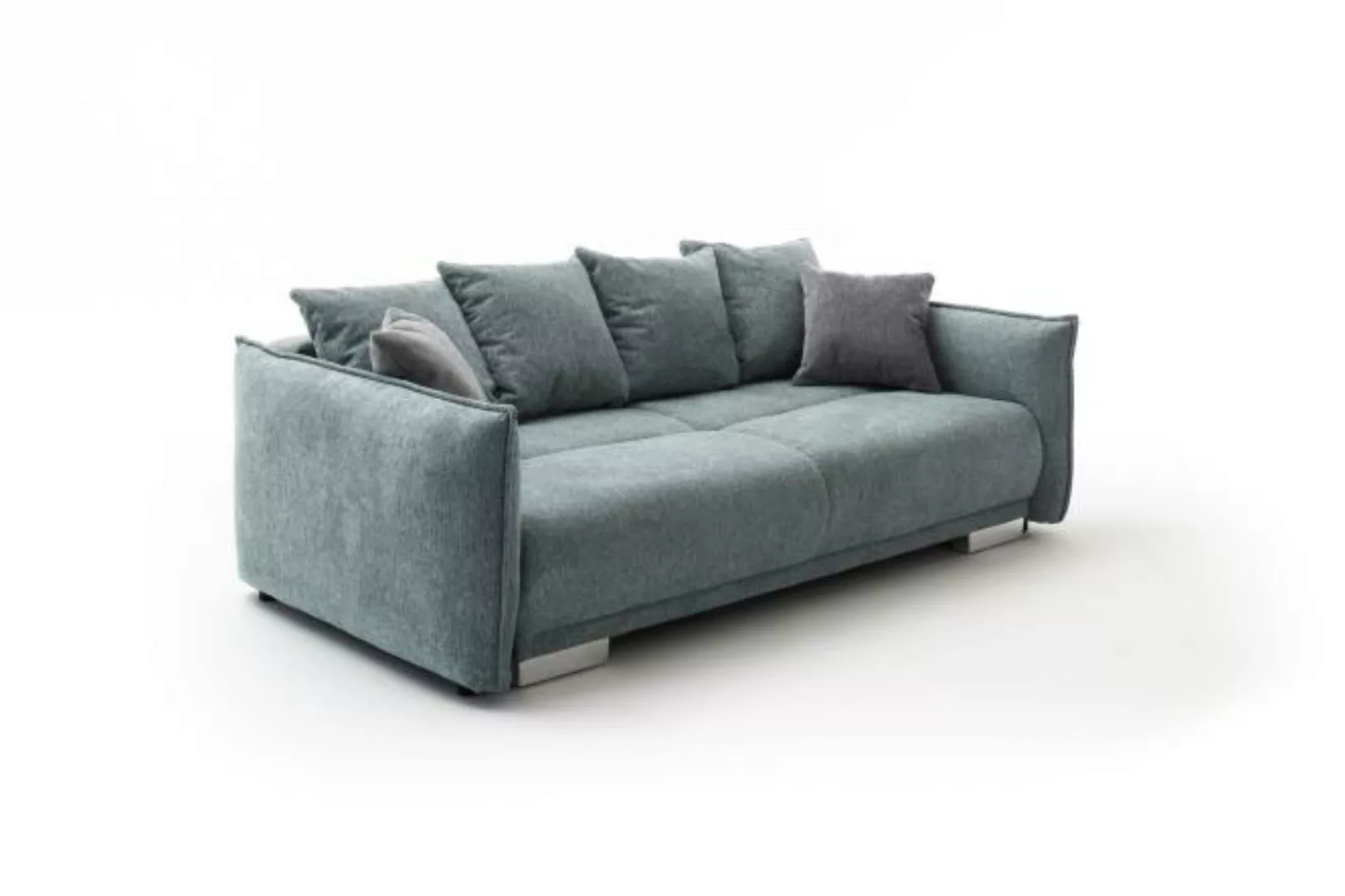 Big-Sofa PERA inkl. Liegefunktion und Staukasten von Benformato Mint günstig online kaufen