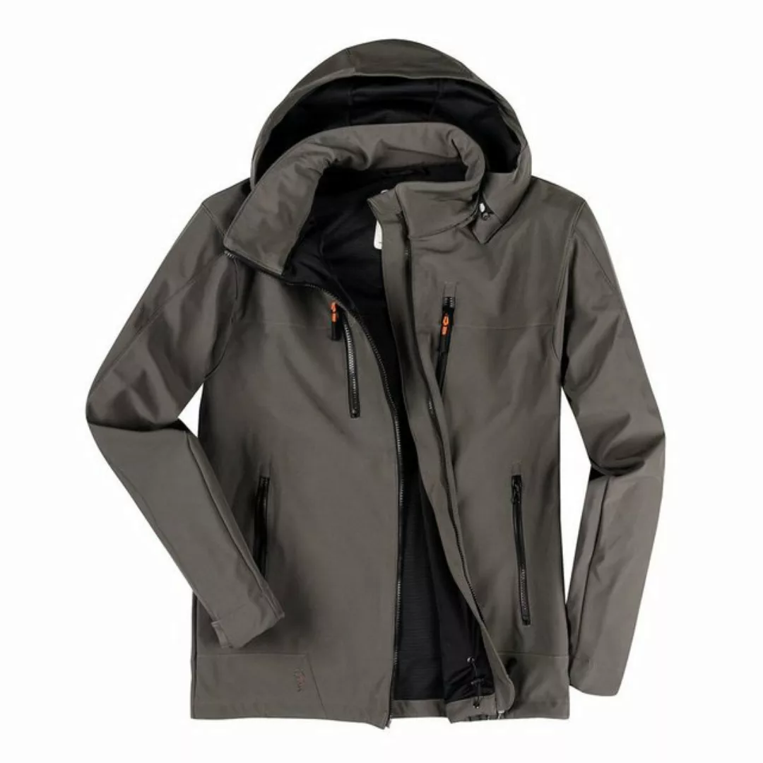 Brigg Softshelljacke Übergrößen leichte Softshelljacke granitgrau Brigg günstig online kaufen