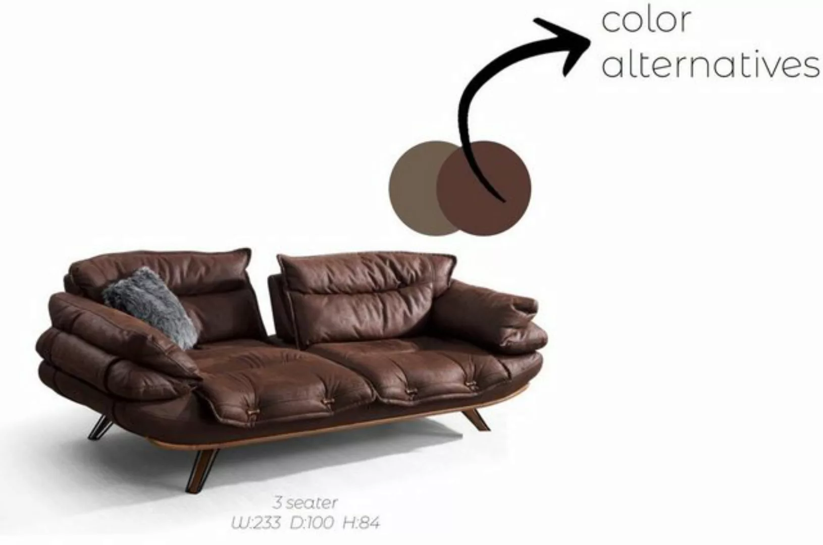 JVmoebel Sofa Design Sofa Polster Couchen Couch Neu 2 tlg. Set, Made in Eur günstig online kaufen