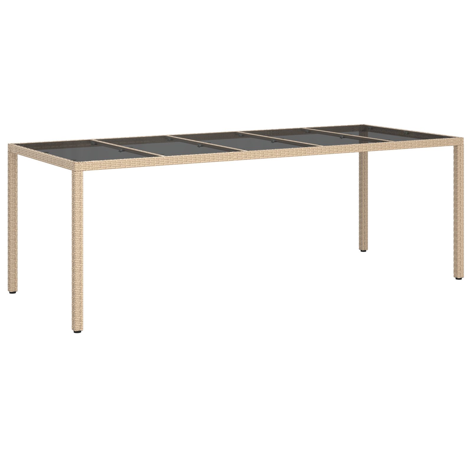 vidaXL Gartentisch Gartentisch Beige 250x100x75 cm günstig online kaufen