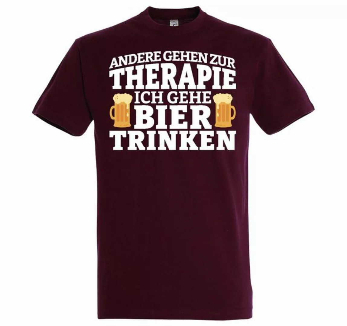 Youth Designz T-Shirt Bier Therapie Herren Shirt mit Lustigem Bier Spruch günstig online kaufen