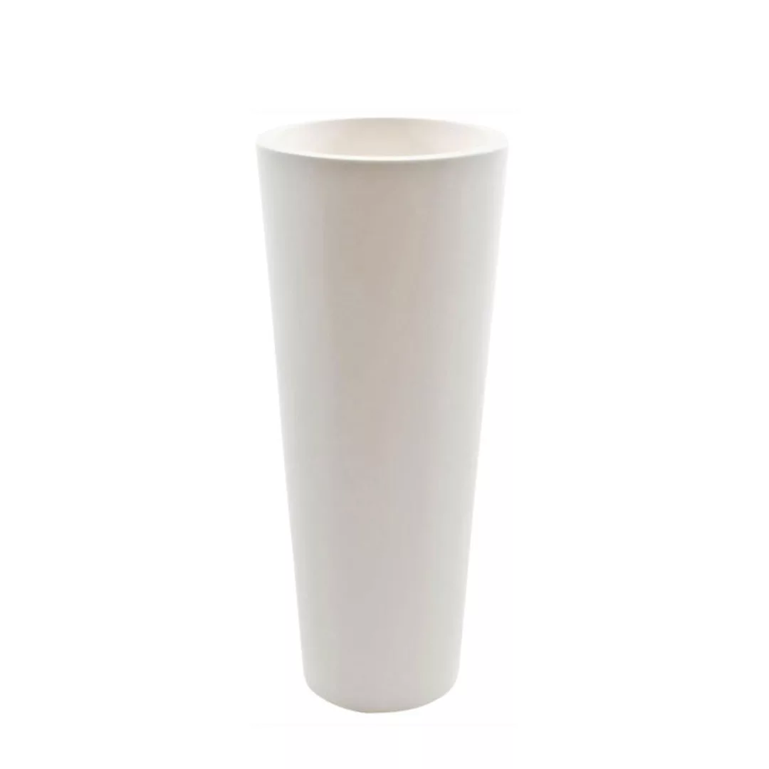 Serralunga - New Pot High Vase/Pflanzgefäß H 90cm - weiß/matt/H x Ø 90x34cm günstig online kaufen