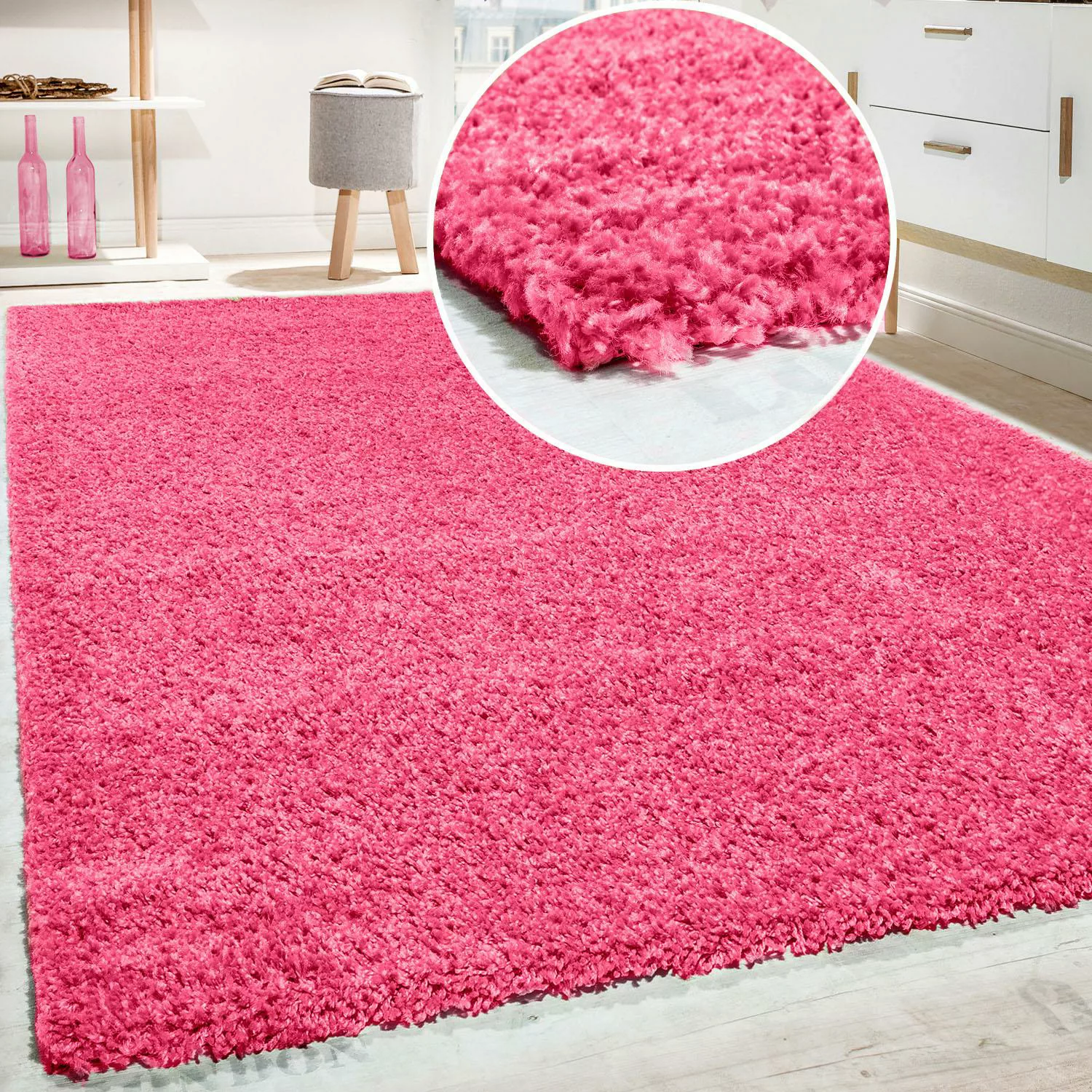 Paco Home Hochflor-Teppich »Sky 250«, rechteckig, gewebt, Uni-Farben, inten günstig online kaufen