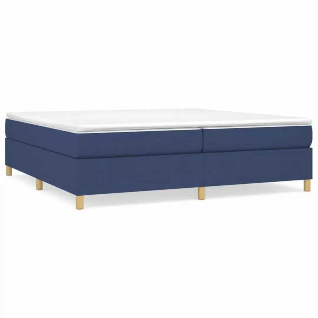 furnicato Bett Bettgestell Blau 200x200 cm Stoff günstig online kaufen