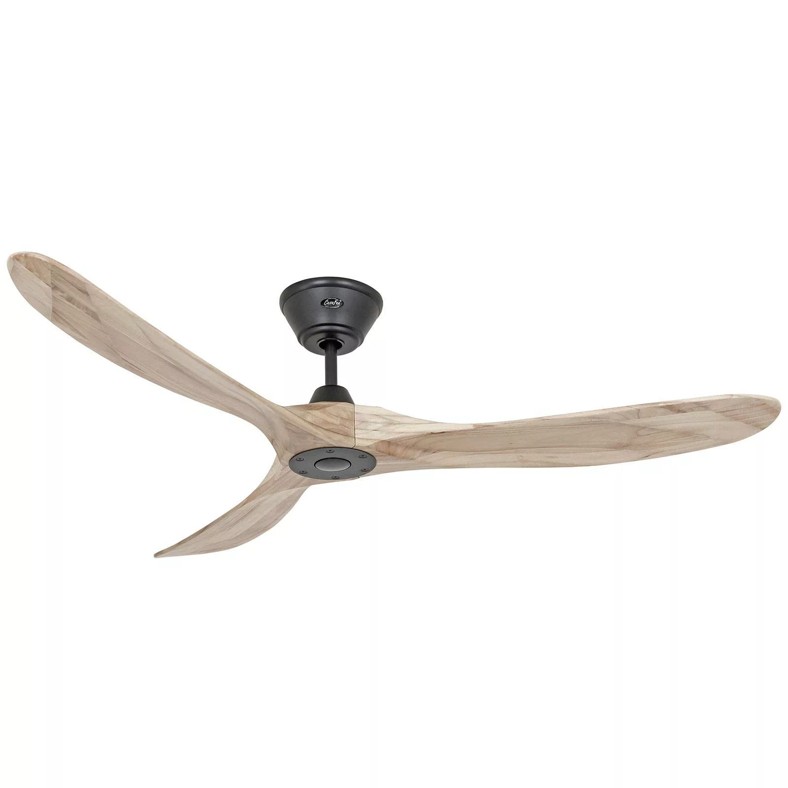 Deckenventilator Eco Genuino 152 schwarz/Holz hell günstig online kaufen