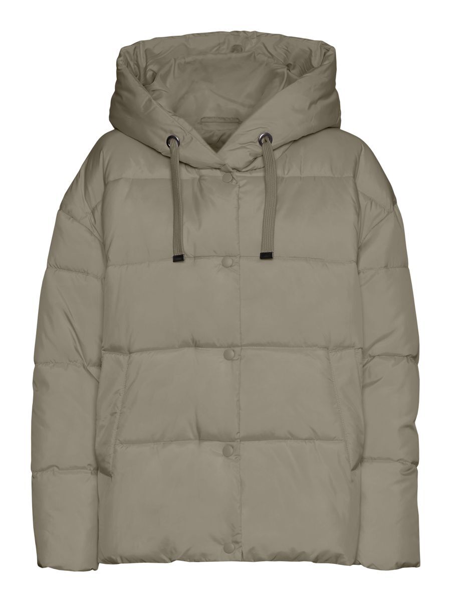 VERO MODA Kurze Gefütterte Jacke Damen Grau günstig online kaufen