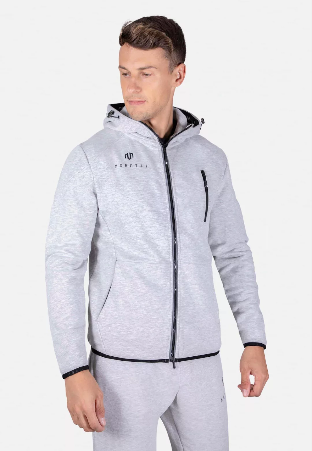 MOROTAI Allwetterjacke "MOROTAI Herren Morotai Neo Zip Sweatjacket", (1 St. günstig online kaufen