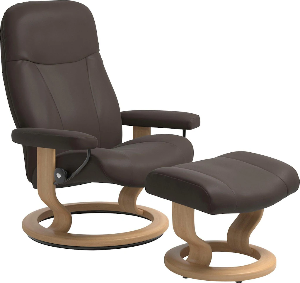 Stressless® Relaxsessel »Garda«, (Set, Relaxsessel mit Hocker) günstig online kaufen