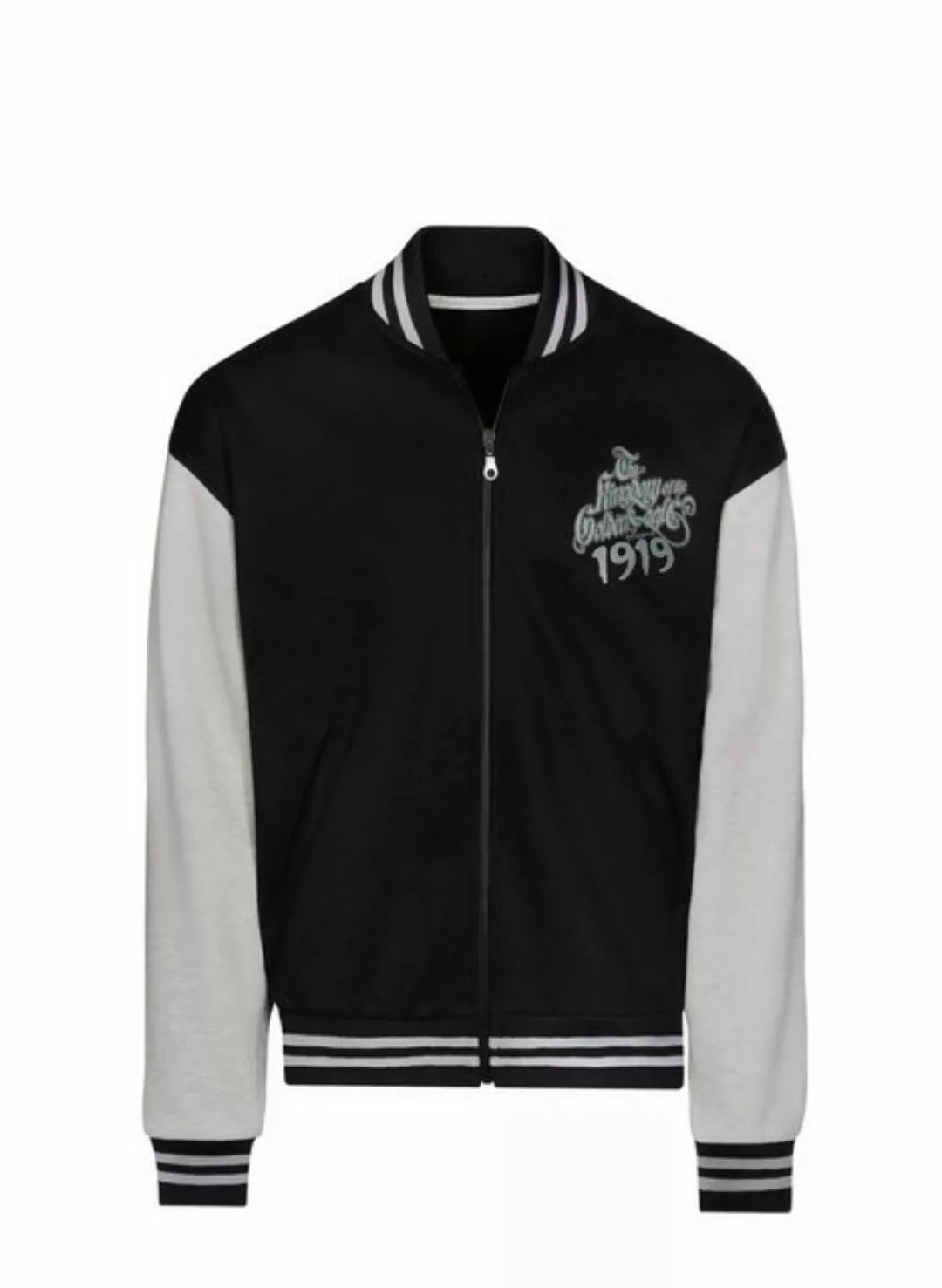 Trigema Sweatjacke TRIGEMA Collegejacke mit großem Adler-Rückenprint (1-tlg günstig online kaufen