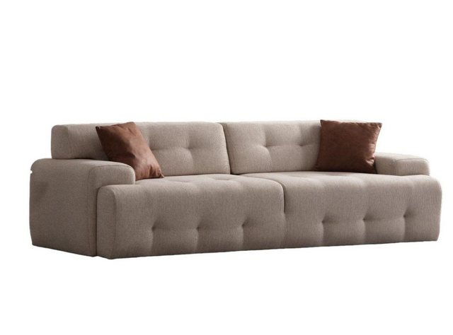 JVmoebel 3-Sitzer 3-Sitzer Sofa Modern Holz Wohnzimmer Möbel Beige farbe Lu günstig online kaufen