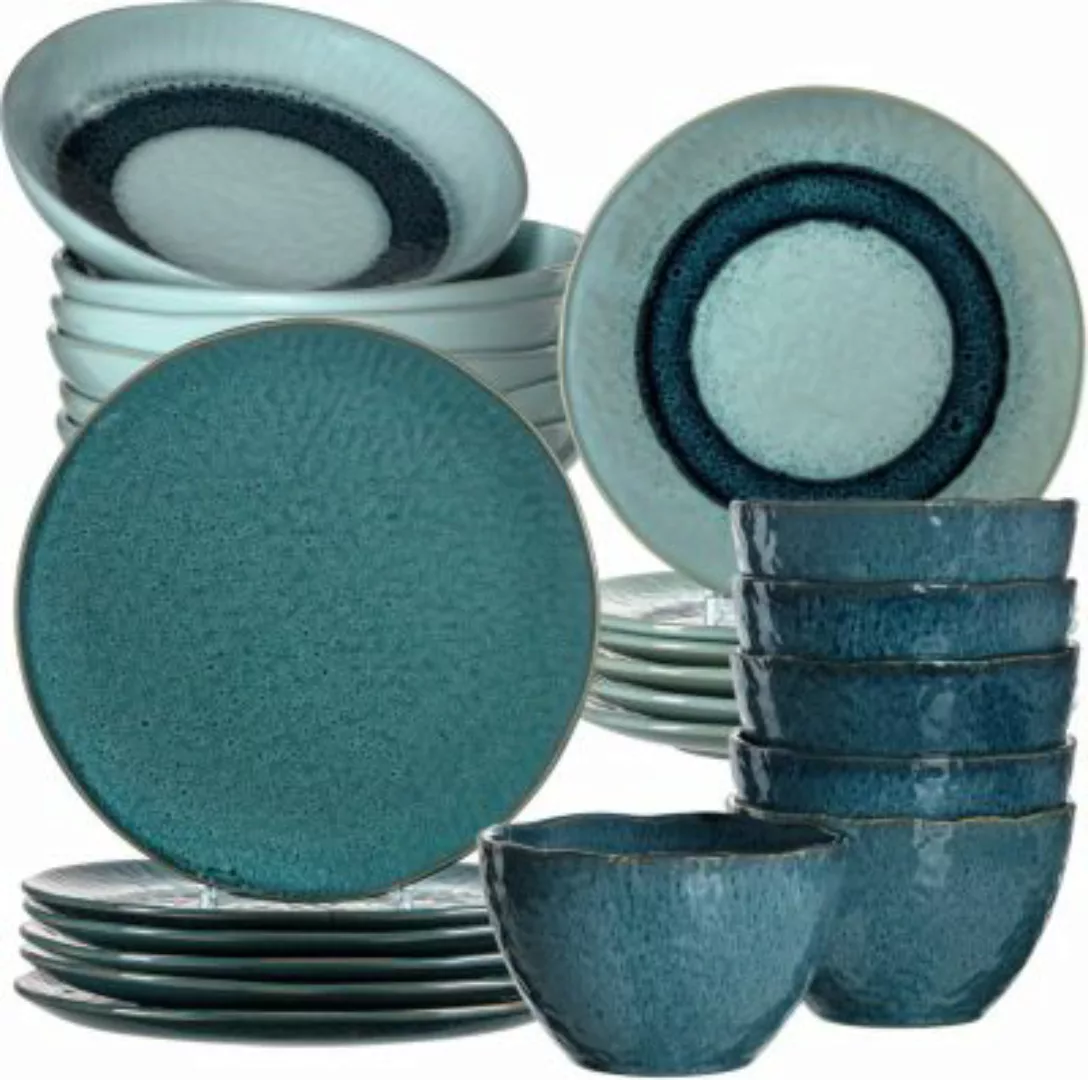 LEONARDO "24-tlg. Keramik Set ""MATERA"", blau Matera" günstig online kaufen