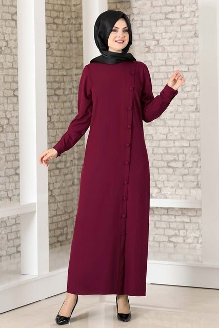 Modavitrini Hemdblusenkleid Abaya mit Knöpfen Hijab Kleid Modest Fashion Ab günstig online kaufen