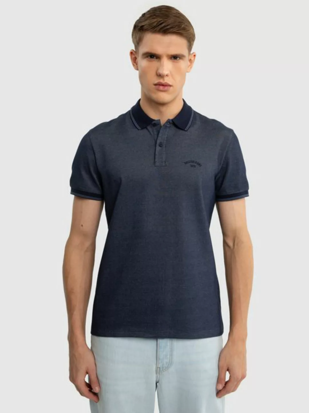 BIG STAR Poloshirt HARRISON marine günstig online kaufen