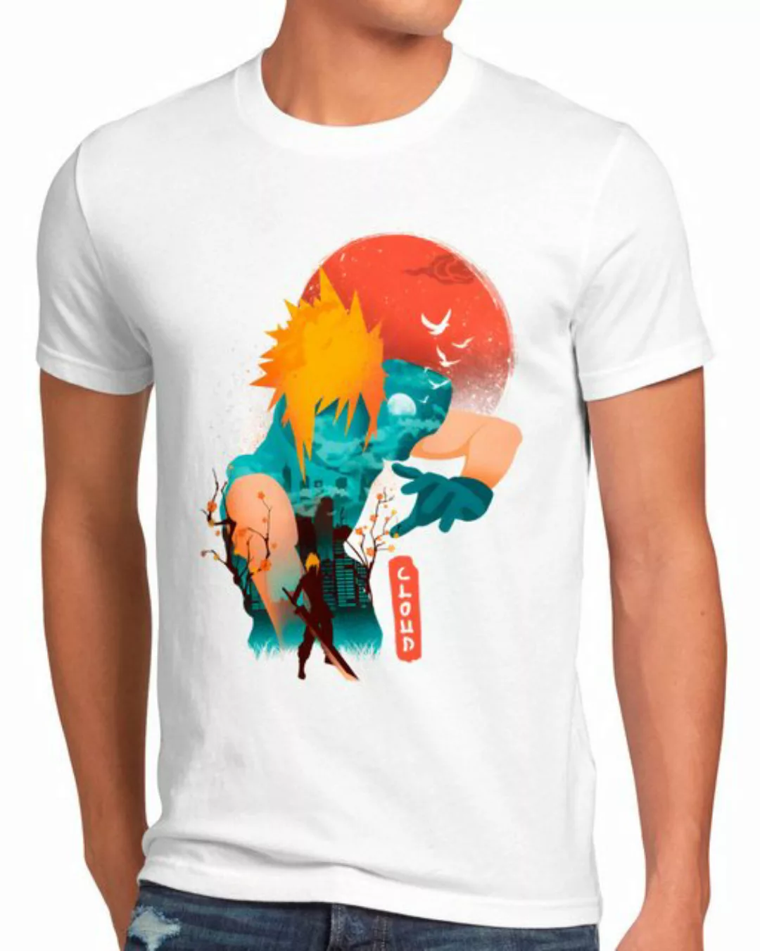 style3 T-Shirt Cloud Sunset final fantasy 7 VII rebirth chocobo remake günstig online kaufen