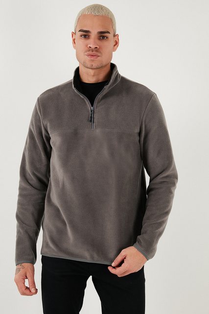 Buratti Fleecepullover Regular Fit günstig online kaufen