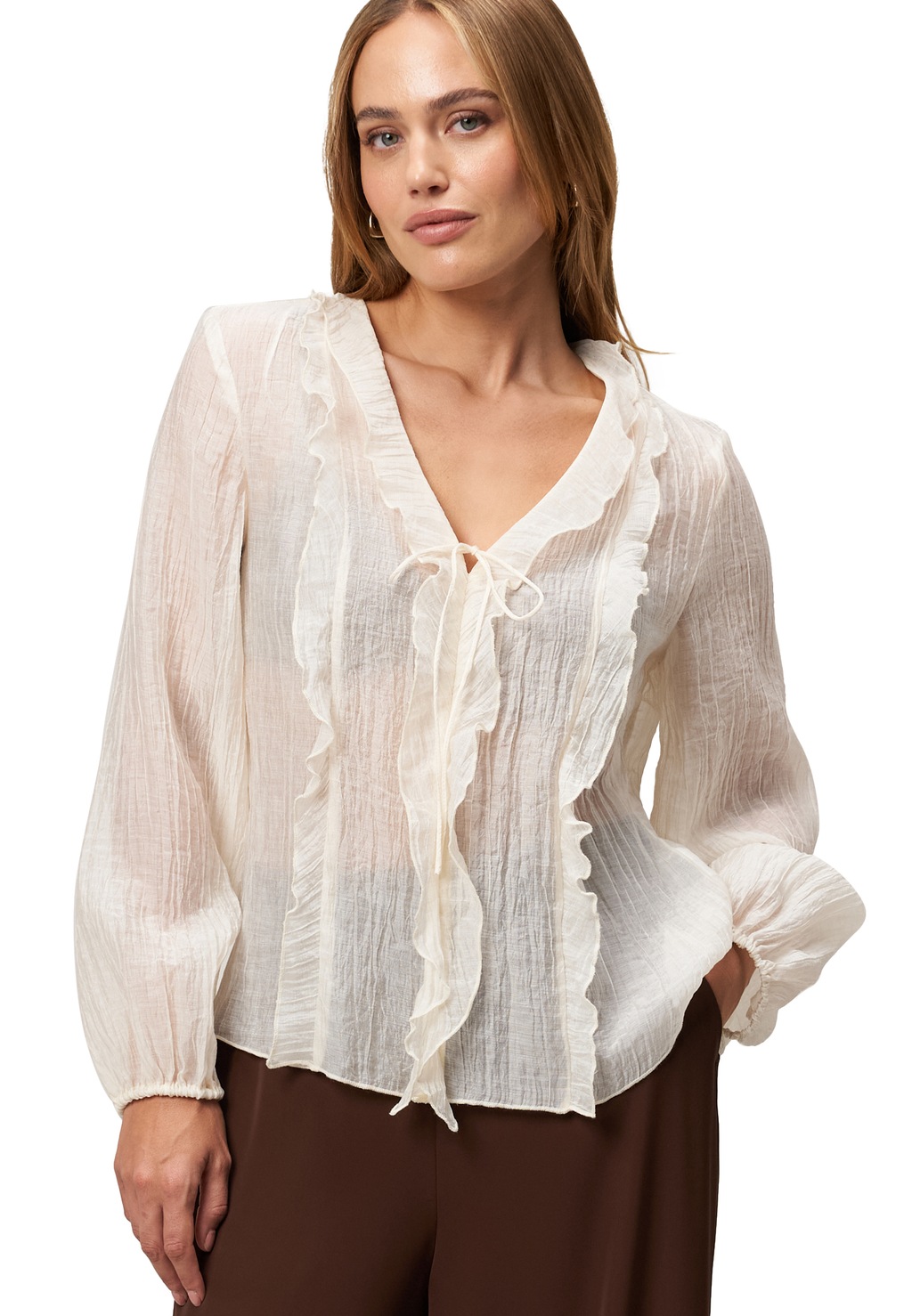 Zero Klassische Bluse "zero Damen Bluse mit Rüschen" günstig online kaufen