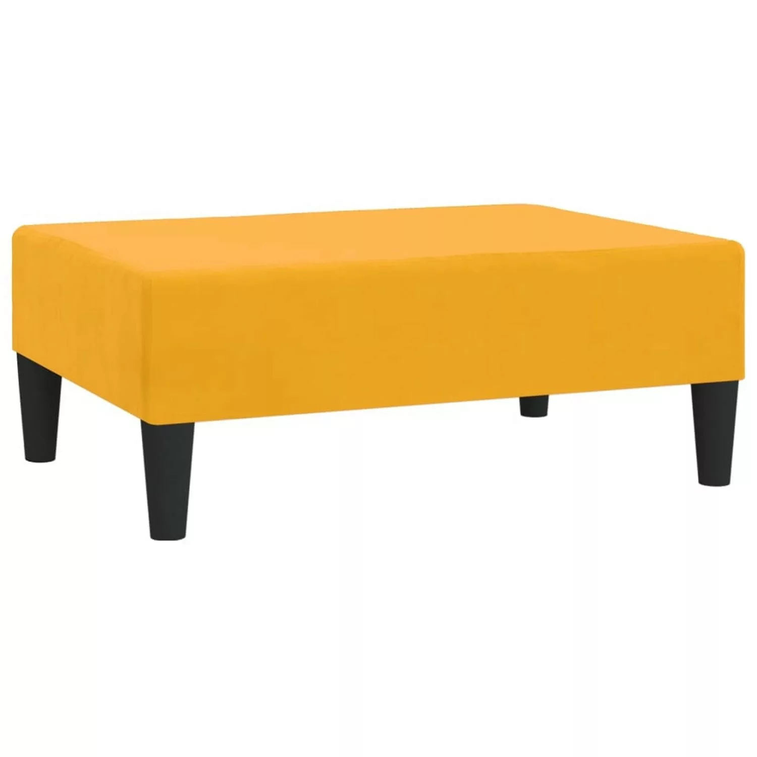 Fußhocker Gelb 78x56x32 Cm Samt günstig online kaufen