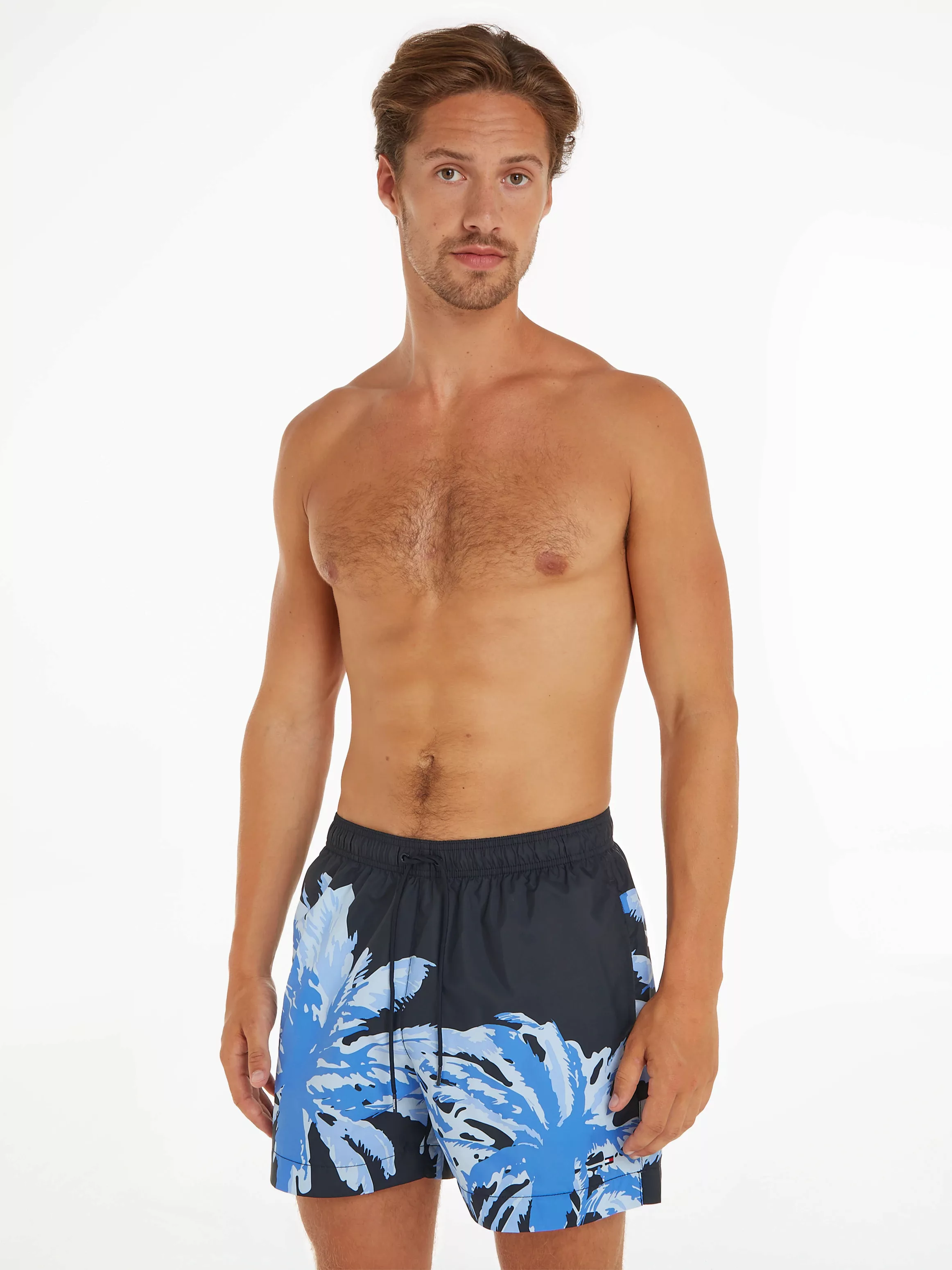 Tommy Hilfiger Swimwear Badeshorts "MEDIUM DRAWSTRING PLACED", mit Palmenpr günstig online kaufen