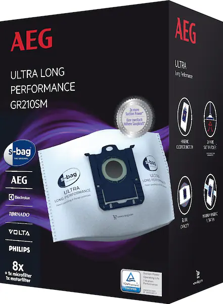 AEG Staubsaugerbeutel »s-bag Megapack für AEG VX9 GR210SM«, 5l Füllmenge günstig online kaufen