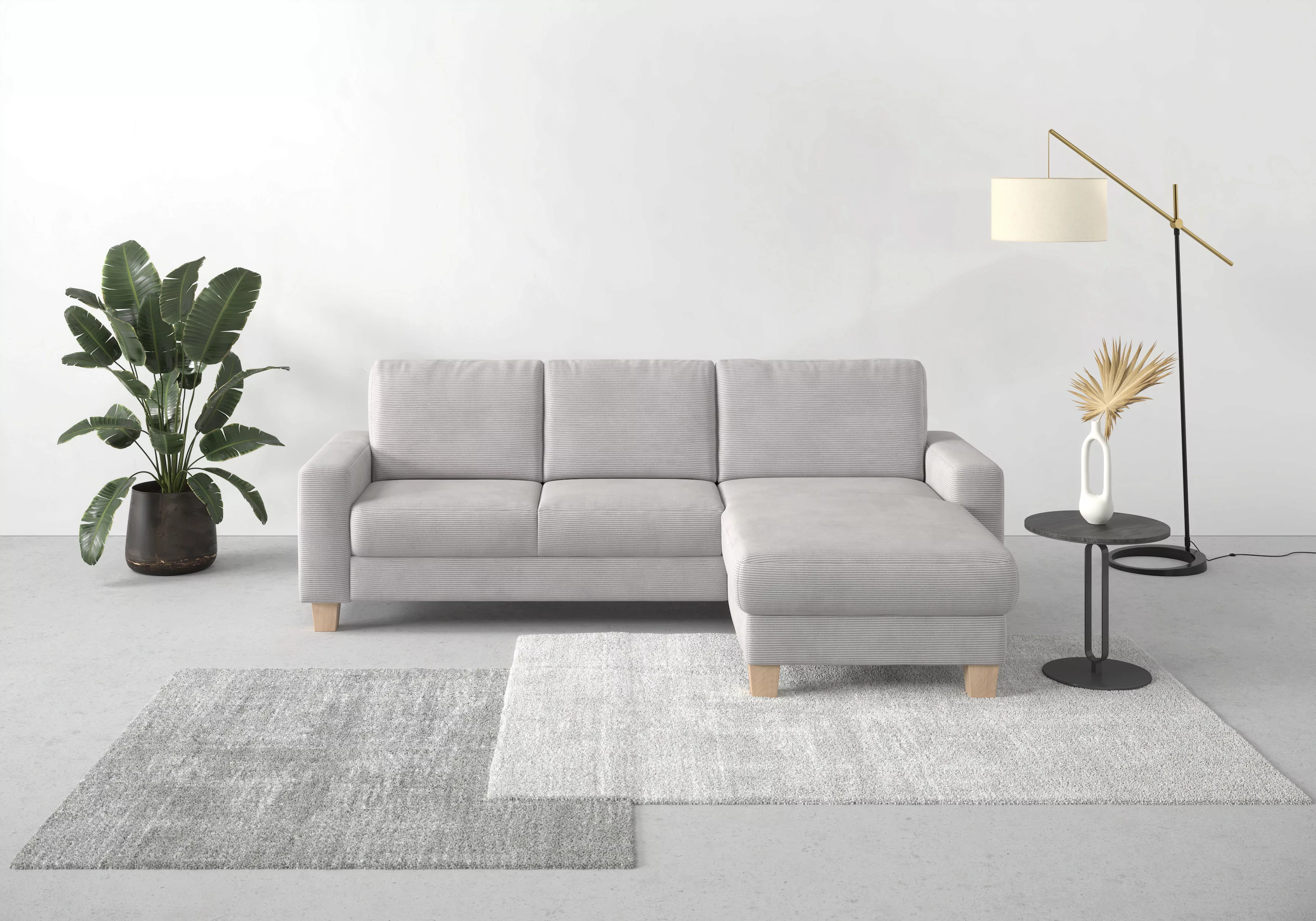 Home affaire Ecksofa Summer L-Form, mit Recamiere, mit oder ohne Bettfunkti günstig online kaufen