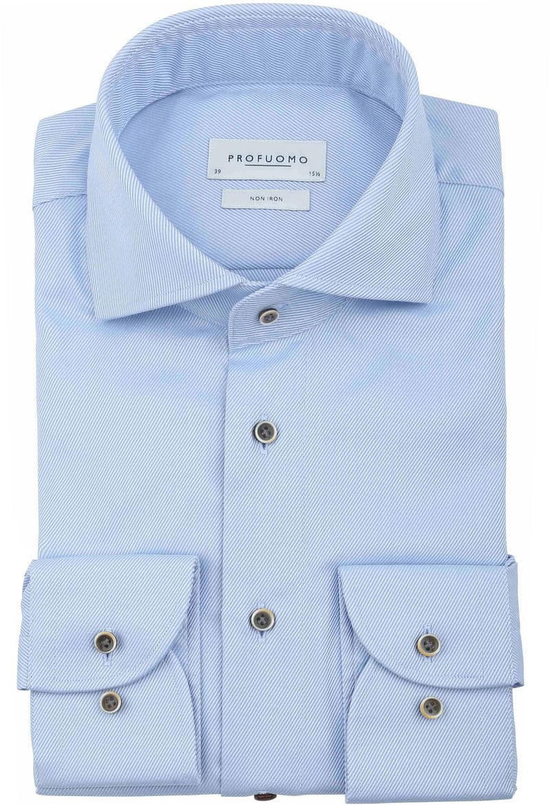 Profuomo Hemd Twill Hellblau - Größe 41 günstig online kaufen