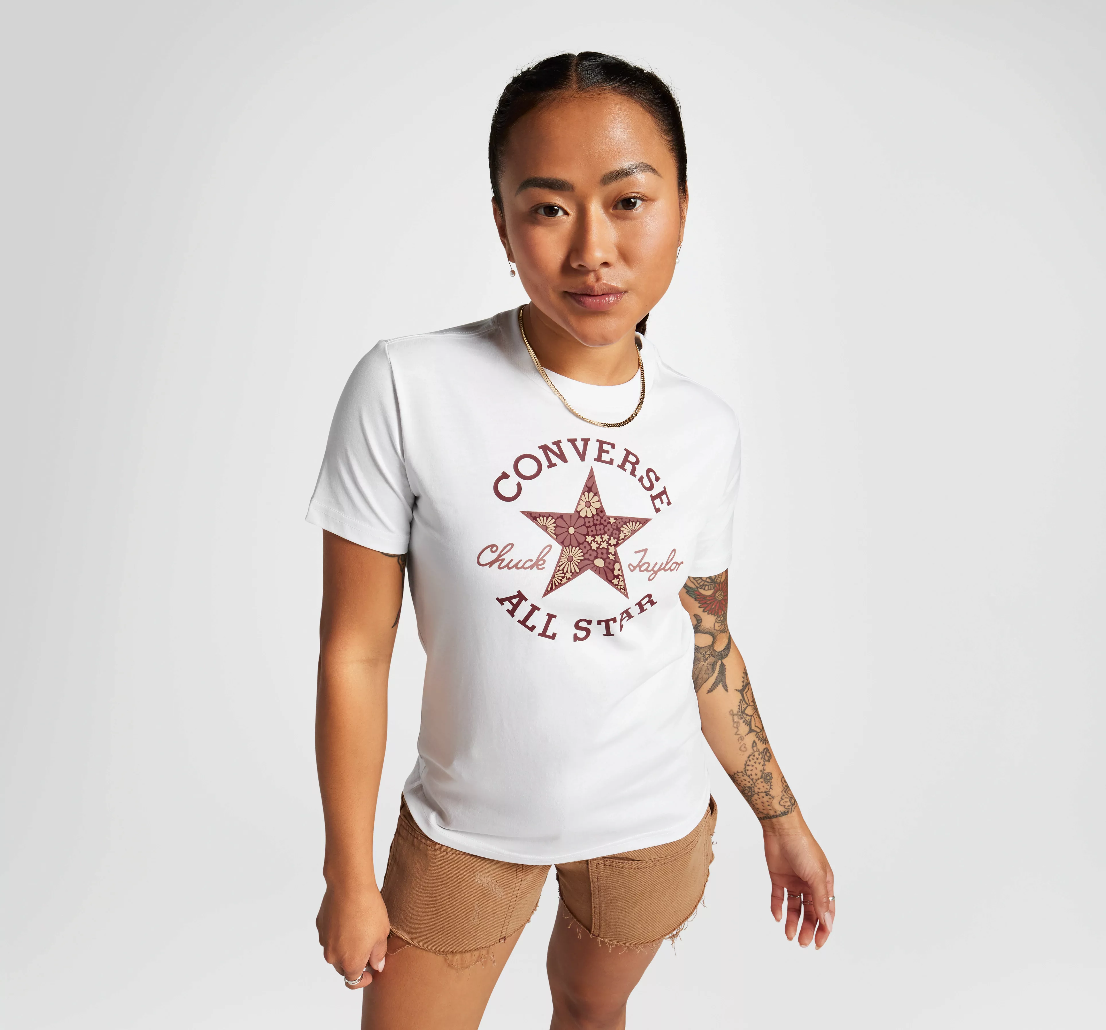 Converse T-Shirt WOMEN'S CONVERSE FLORAL PATCH T-SHI günstig online kaufen