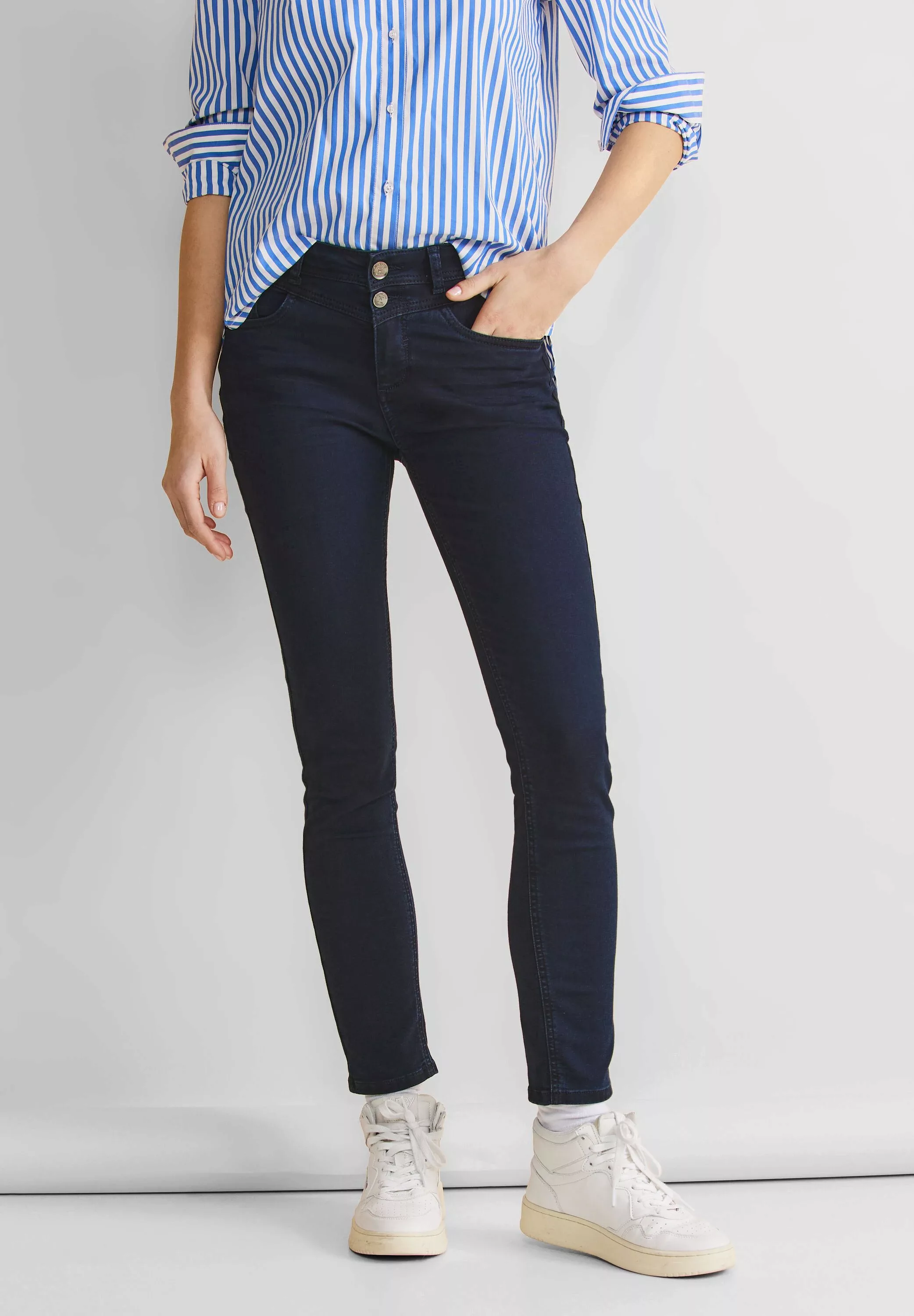 STREET ONE Slim-fit-Jeans, High Waist günstig online kaufen