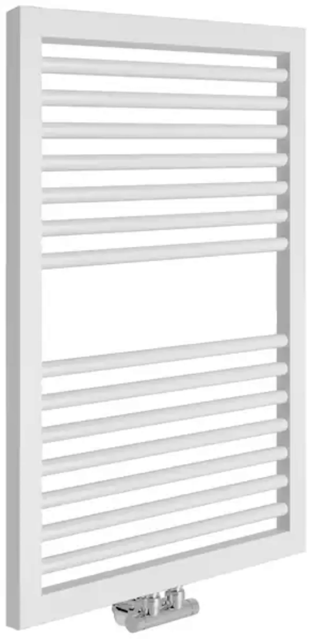 Sanotechnik Badheizkörper Rimini 823 x 600 mm Weiß mit Mittelanschluss günstig online kaufen