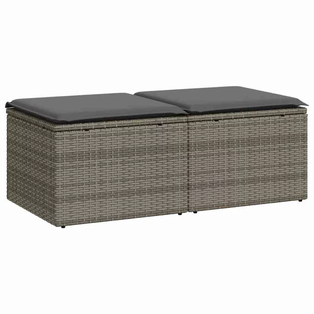 vidaXL Gartenlounge-Set 2-tlg. Garten-Sofagarnitur mit Kissen günstig online kaufen