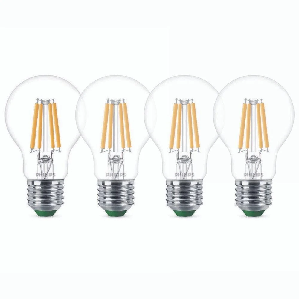 Philips LED Lampe E27 - Birne A60 2,3W 485lm 2700K ersetzt 40W Viererpack günstig online kaufen