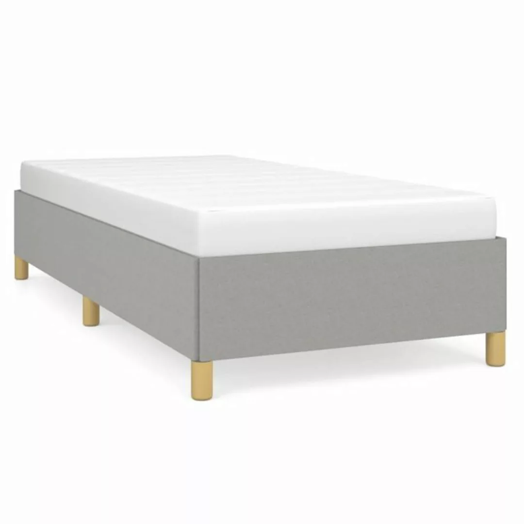 furnicato Bett Bettgestell Hellgrau 90x200 cm Stoff günstig online kaufen