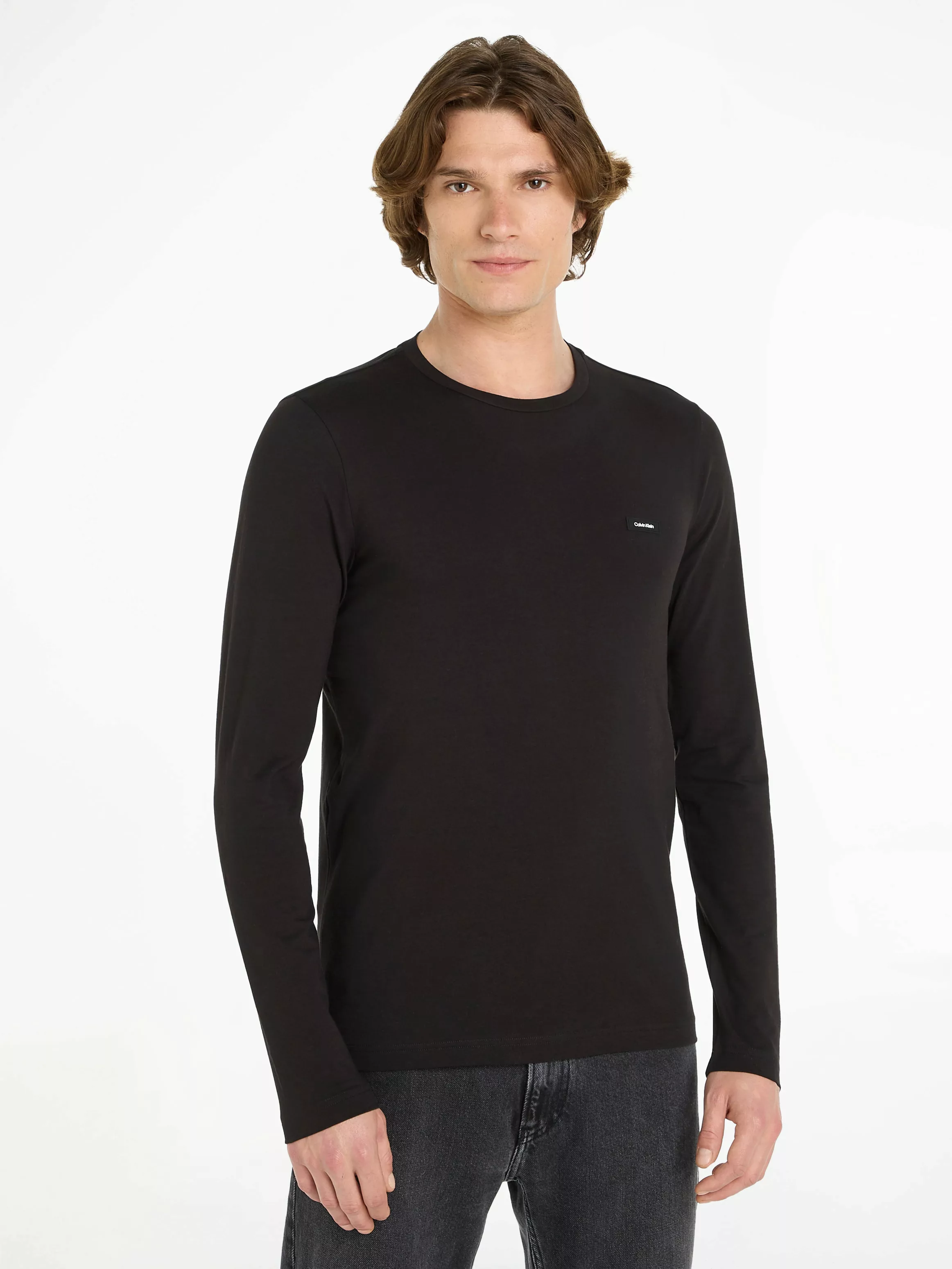 Calvin Klein Langarmshirt "STRETCH SLIM FIT LS T-SHIRT" günstig online kaufen