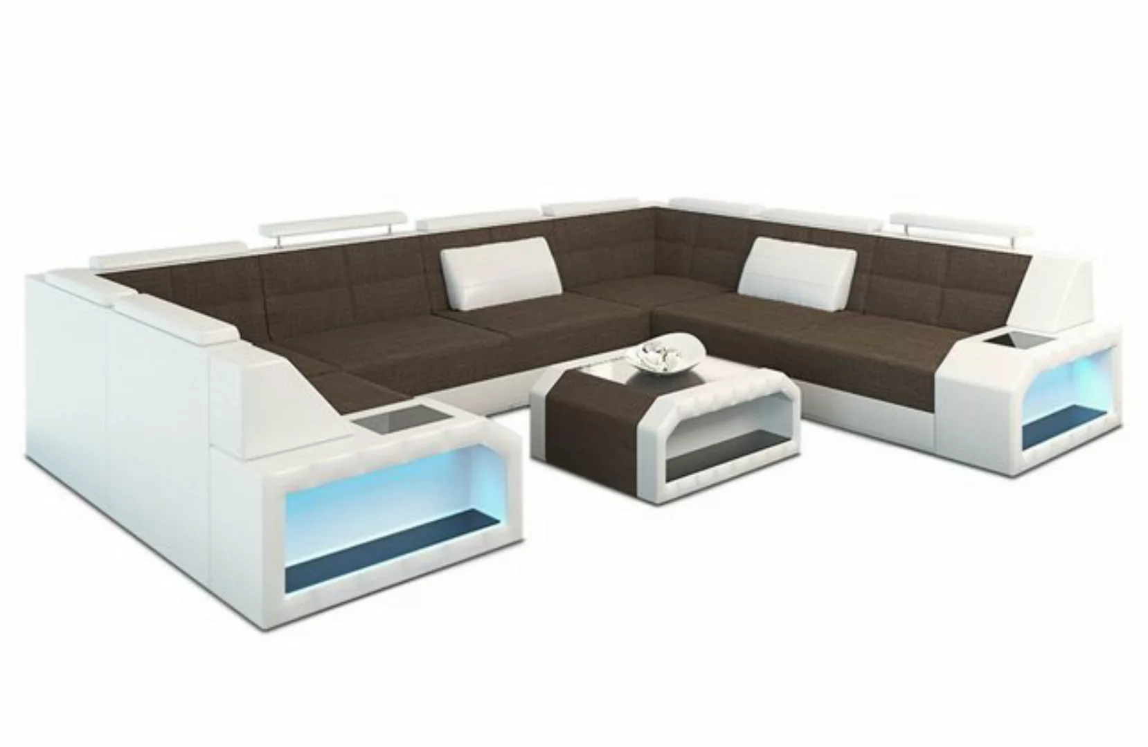 Sofa Dreams Wohnlandschaft Stoff Sofa Pesaro U Form Polster Stoffsofa Couch günstig online kaufen