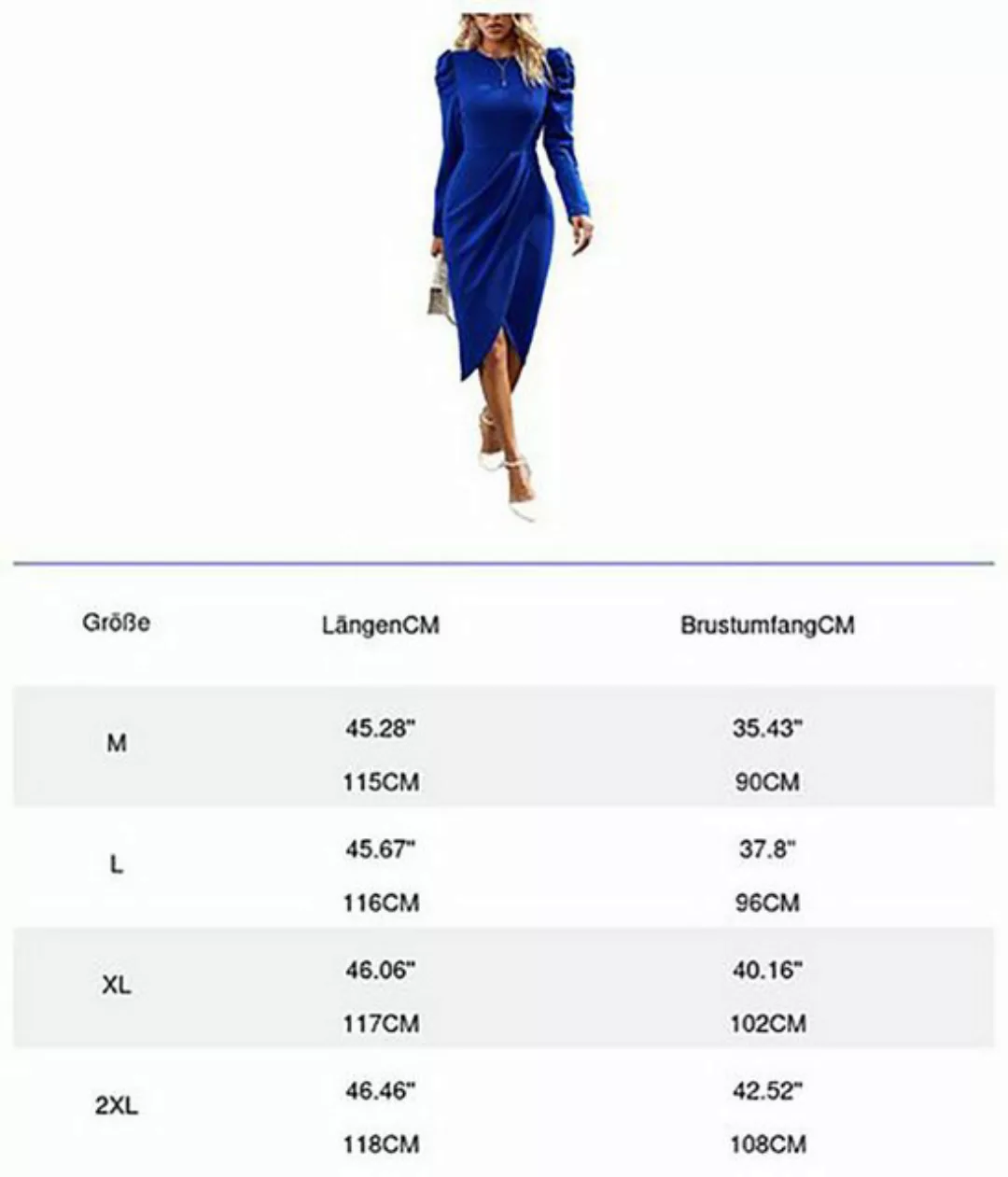 BlauWave Partykleid Abendkleid Frauen Elegantes Kleid Bodycon Cocktail Part günstig online kaufen