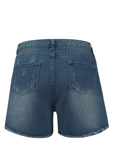 CHENIN Jeansshorts Damen-hotpants aus gewaschenem, zerrissenem denim mit ho günstig online kaufen