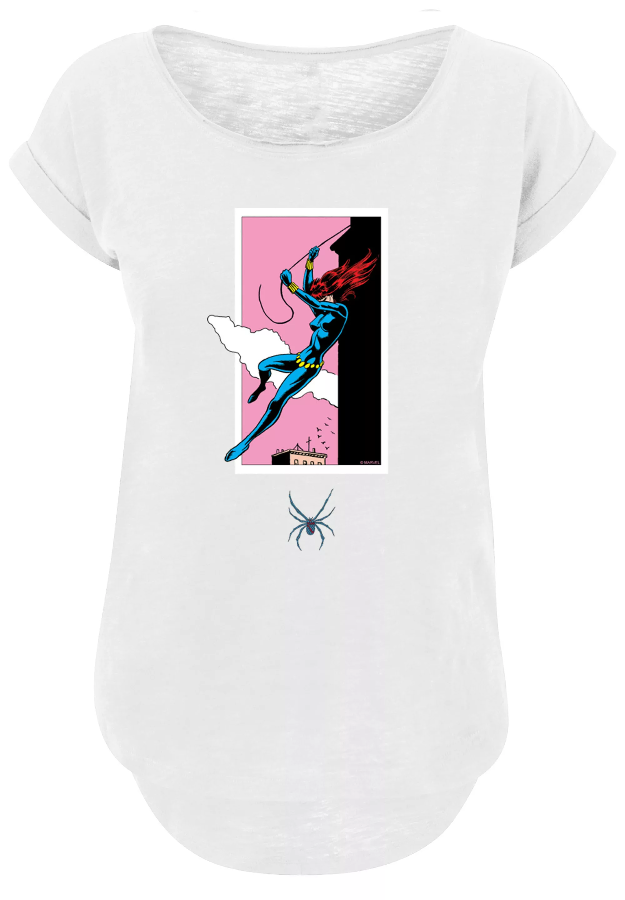 F4NT4STIC T-Shirt "Marvel Comics Black Widow Roof Jump", Damen,Premium Merc günstig online kaufen