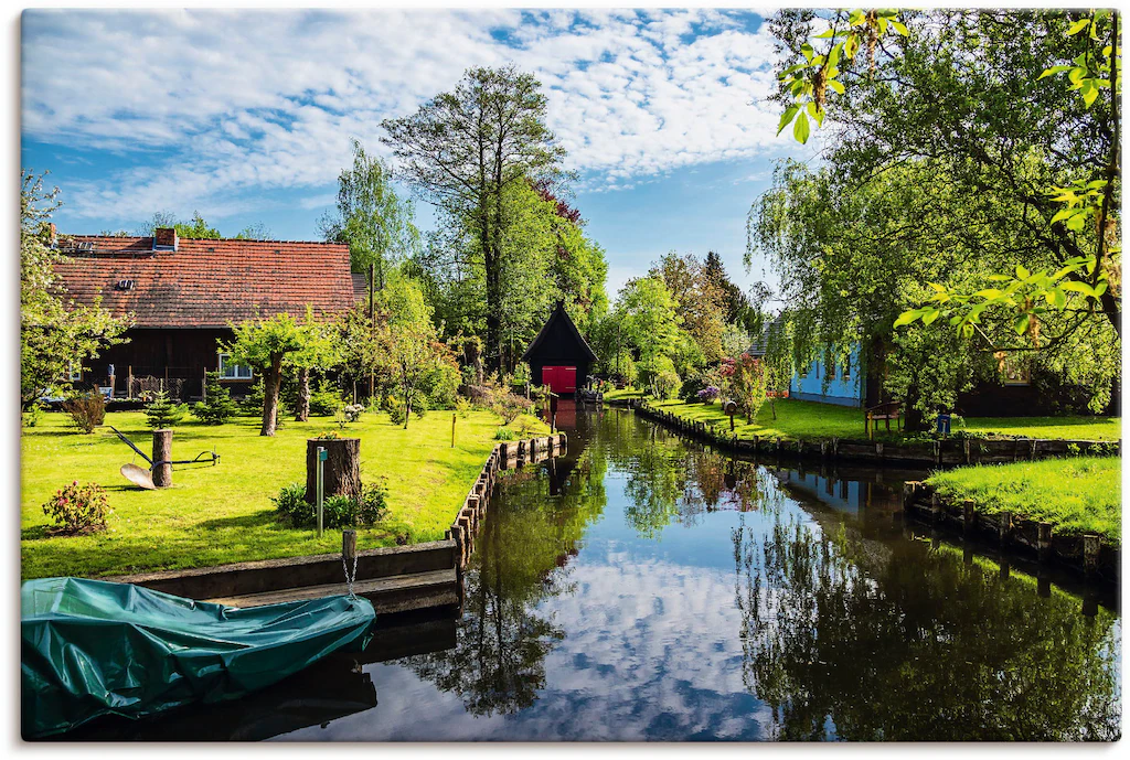 Artland Wandbild "Gebäude im Spreewald in Lehde I", Gebäude, (1 St.), als L günstig online kaufen