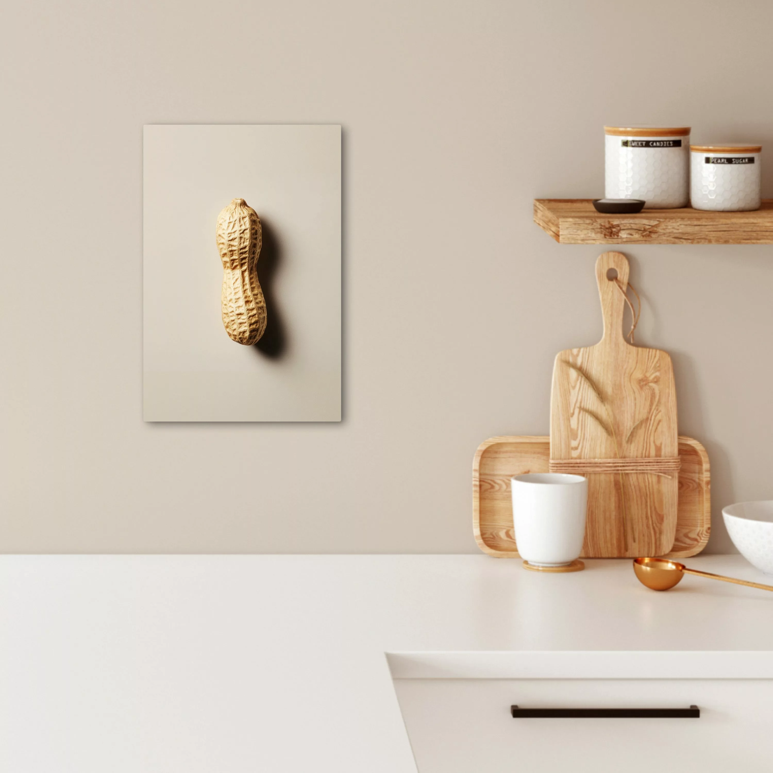 OneMillionCanvasses® Leinwandbild Erdnuss - Roh - günstig online kaufen