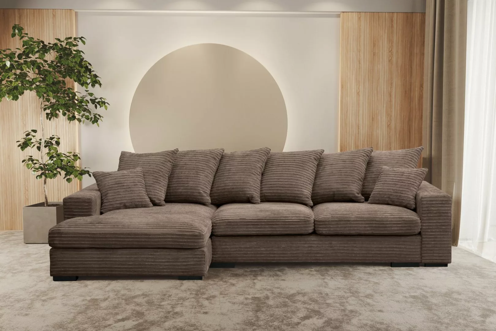 Kaiser Möbel Ottomane Ecksofa Sofa L-form, Couch L-form Gabon stoff Zoom Ot günstig online kaufen