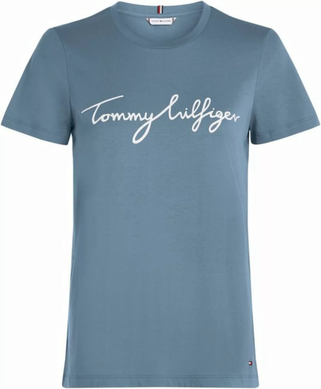 Tommy Hilfiger T-Shirt REG C-NK SIGNATURE TEE SS mit Logoschriftzug günstig online kaufen