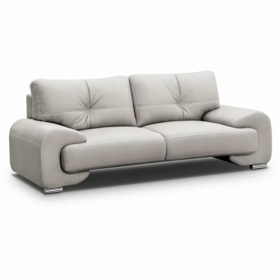 Beautysofa 3-Sitzer Maxime lux, 3-Sitzer Sofa im modernes Design, mit Welle günstig online kaufen