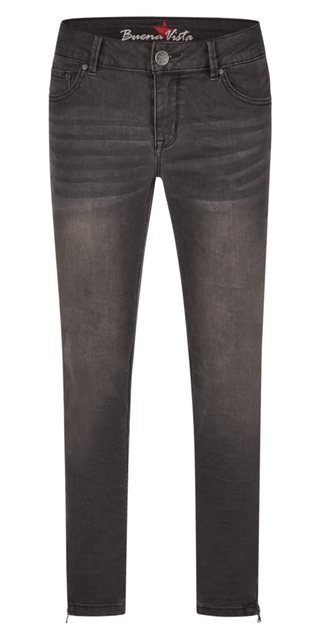 Buena Vista Stretch-Jeans BUENA VISTA ITALY V 7/8 grey black 2408 B5311 601 günstig online kaufen