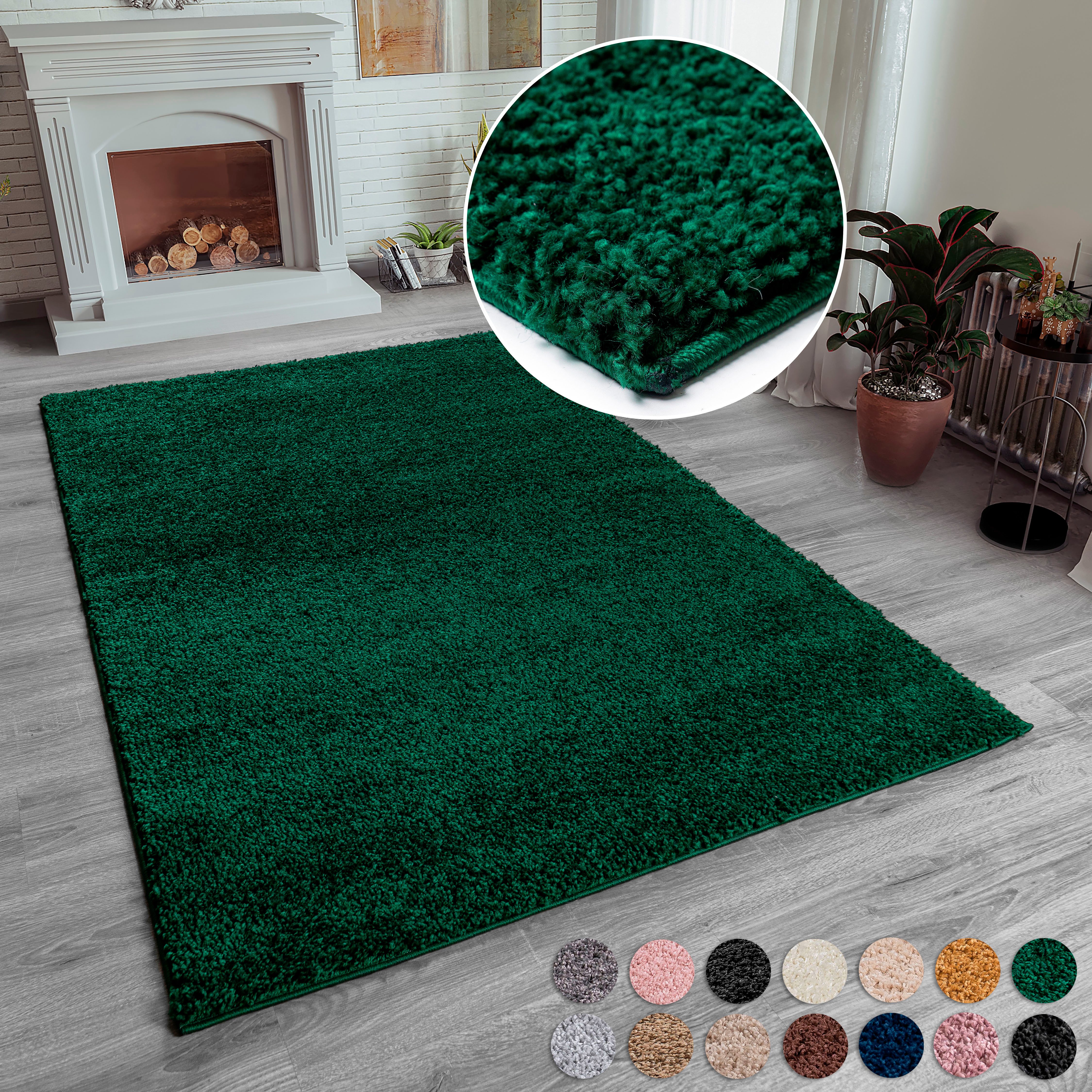 my home Hochflor-Teppich Shaggy 30, rechteckig, günstig online kaufen